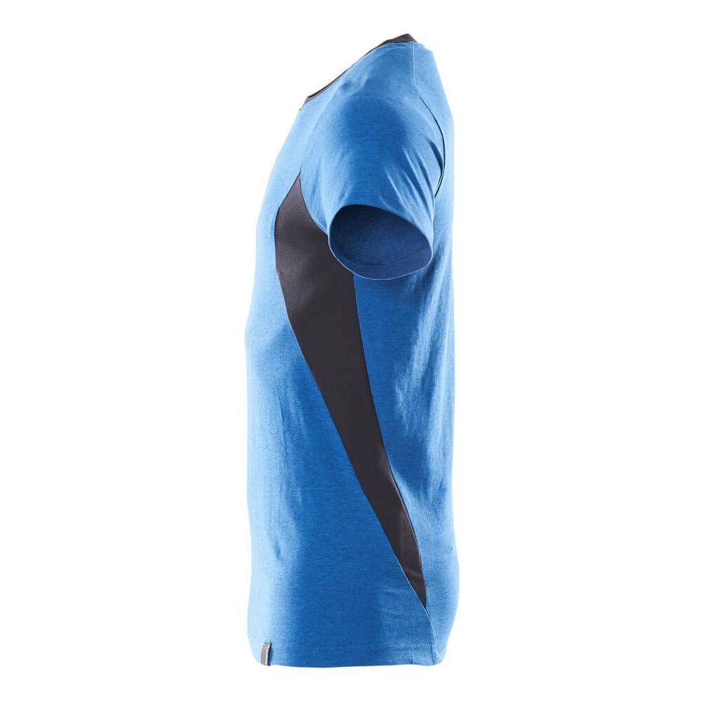 Mascot Cotton T-shirt 18082-250 Right #colour_azure-blue-dark-navy-blue
