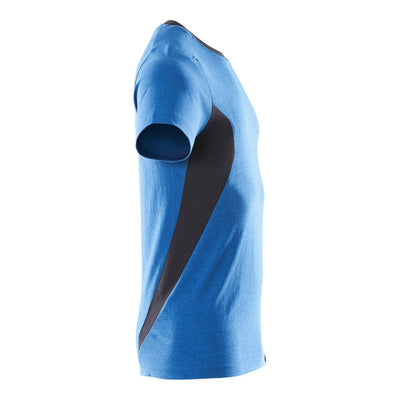 Mascot Cotton T-shirt 18082-250 Left #colour_azure-blue-dark-navy-blue
