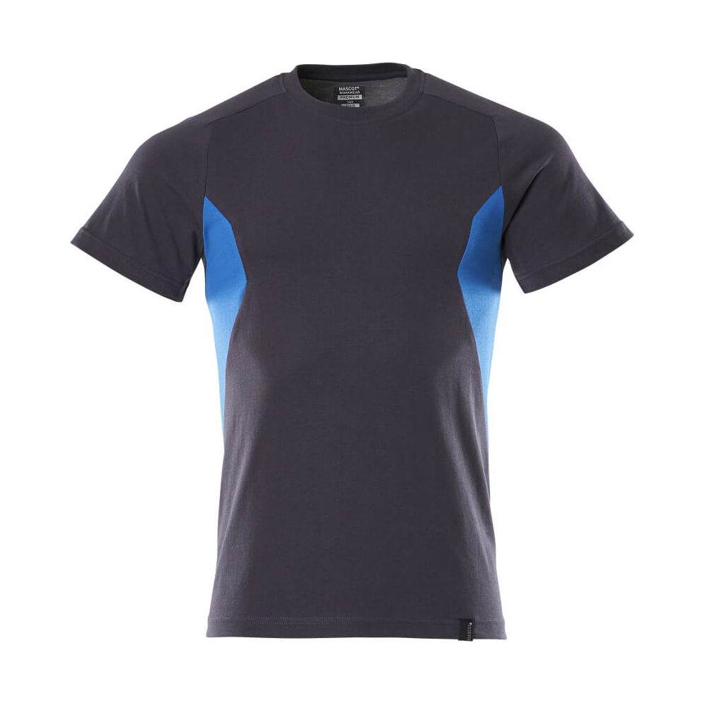 Mascot Cotton T-shirt 18082-250 Front #colour_dark-navy-blue-azure-blue