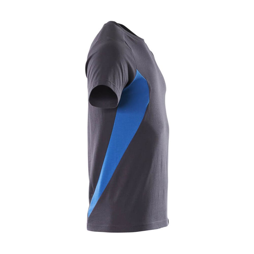 Mascot Cotton T-shirt 18082-250 Left #colour_dark-navy-blue-azure-blue