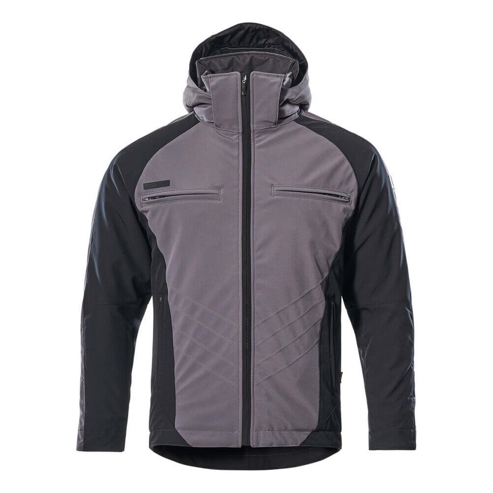 Mascot Darmstadt Winter Jacket 16002-149 Front #colour_anthracite-grey-black