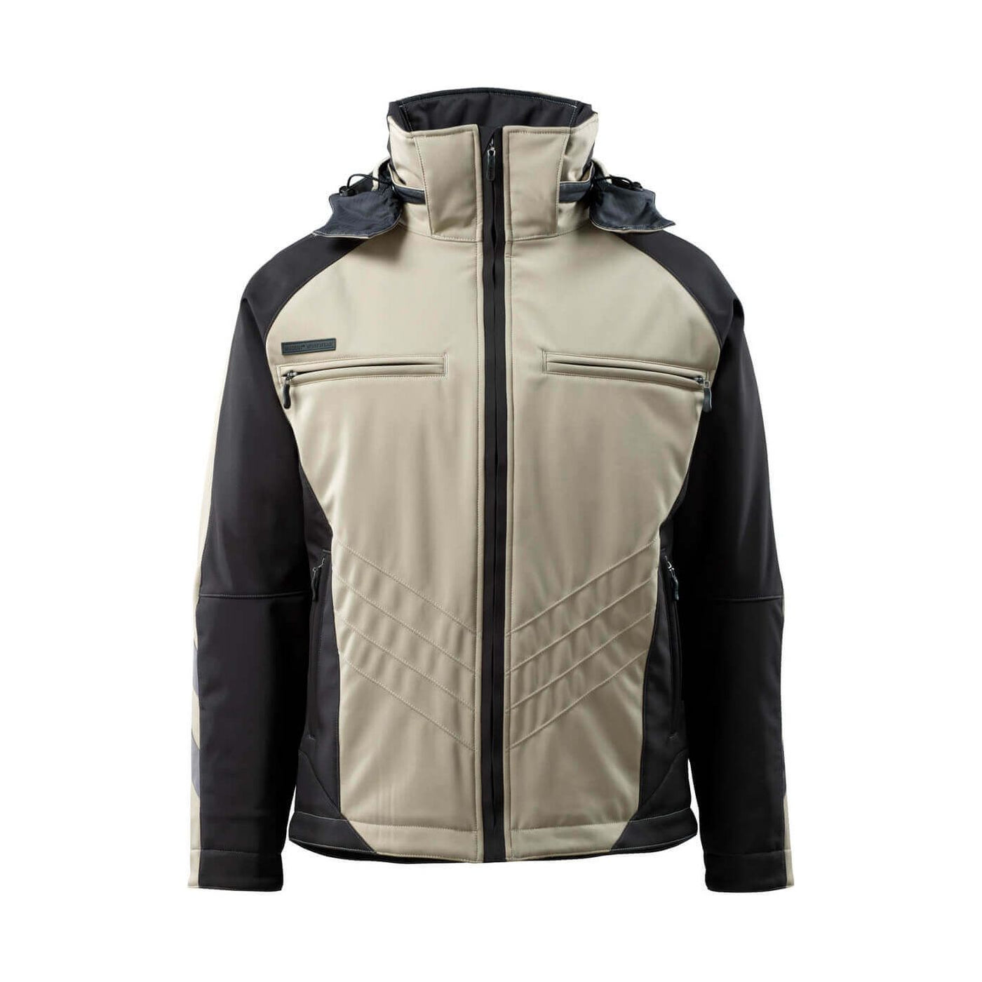 Mascot Darmstadt Winter Jacket 16002-149 Front #colour_light-khaki-black