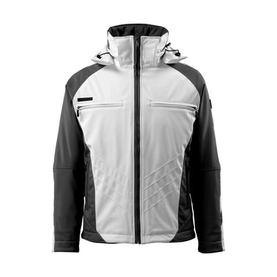 Mascot Darmstadt Winter Jacket 16002-149 Front #colour_white-dark-anthracite-grey