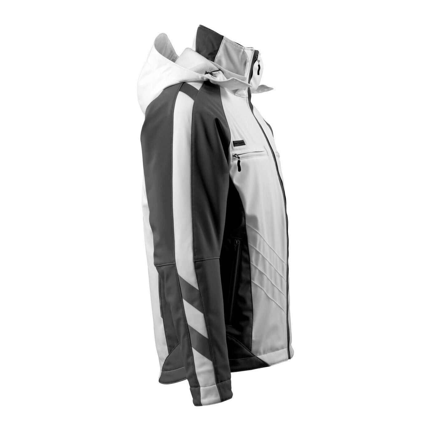 Mascot Darmstadt Winter Jacket 16002-149 Left #colour_white-dark-anthracite-grey