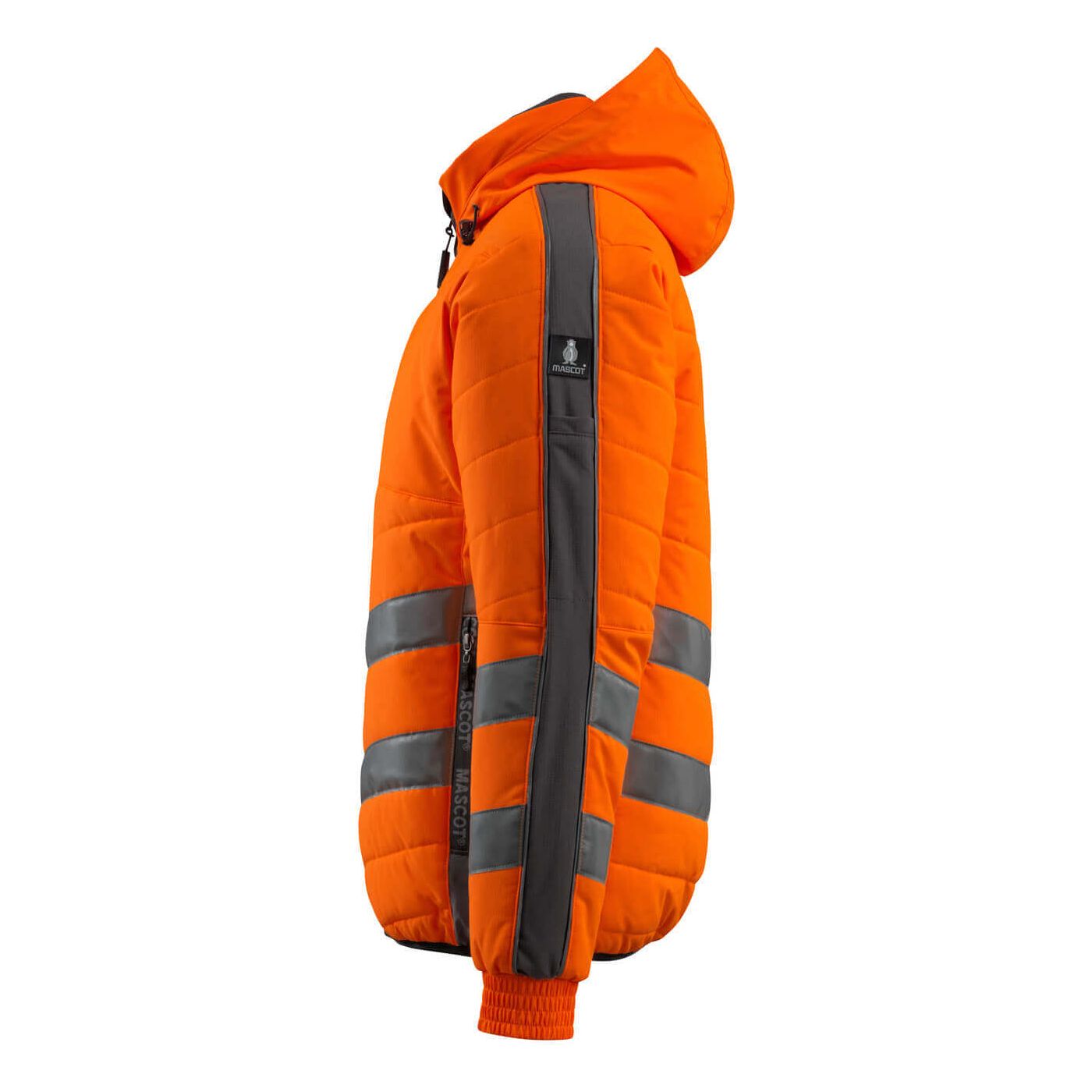 Mascot Dartford Hi-Vis Jacket 15515-249 Right #colour_hi-vis-orange-dark-anthracite-grey