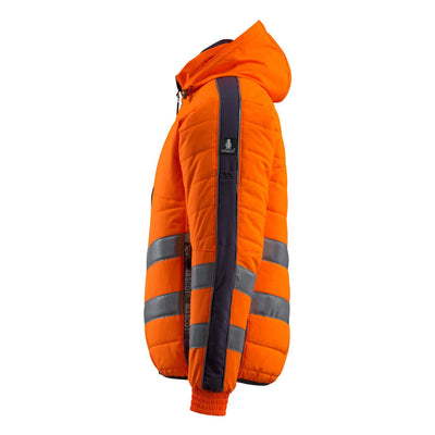 Mascot Dartford Hi-Vis Jacket 15515-249 Right #colour_hi-vis-orange-dark-navy-blue