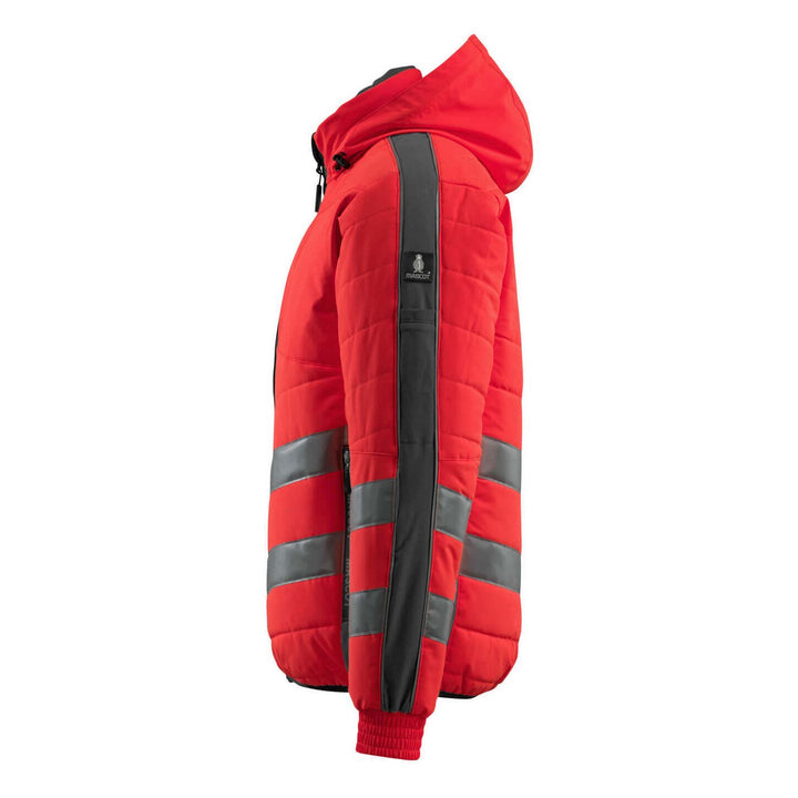 Mascot Dartford Hi-Vis Jacket 15515-249 Right #colour_hi-vis-red-dark-anthracite-grey