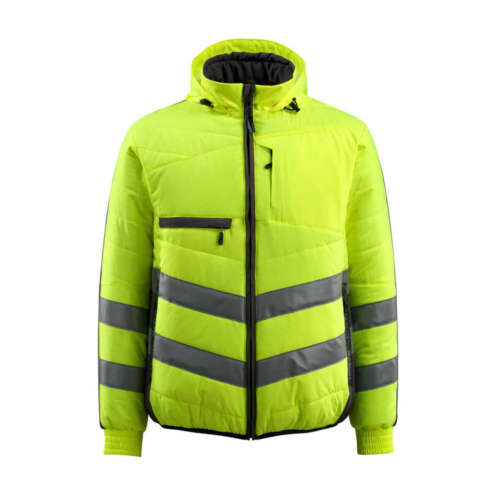 Mascot Dartford Hi-Vis Jacket 15515-249 Front #colour_hi-vis-yellow-black