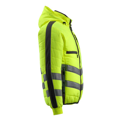 Mascot Dartford Hi-Vis Jacket 15515-249 Left #colour_hi-vis-yellow-black