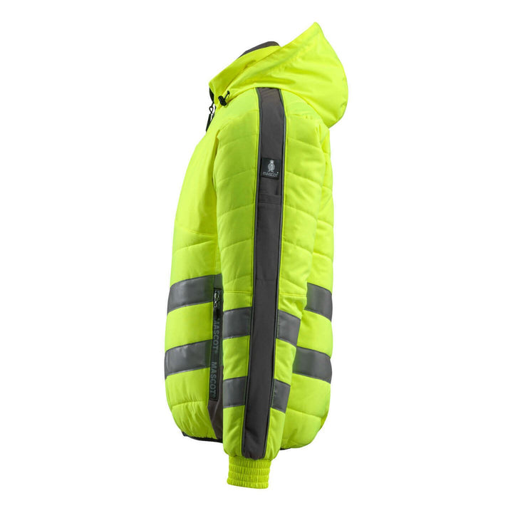 Mascot Dartford Hi-Vis Jacket 15515-249 Right #colour_hi-vis-yellow-dark-anthracite-grey