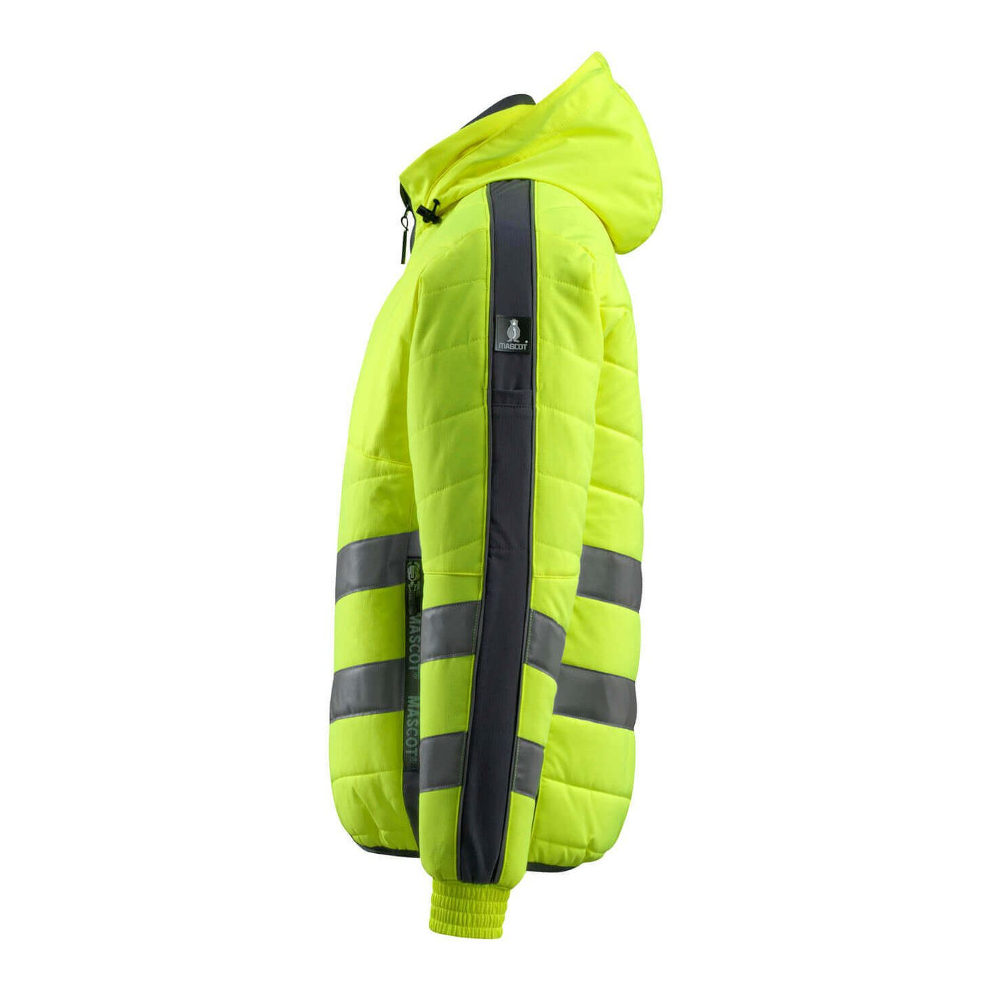 Mascot Dartford Hi-Vis Jacket 15515-249 Right #colour_hi-vis-yellow-dark-navy-blue