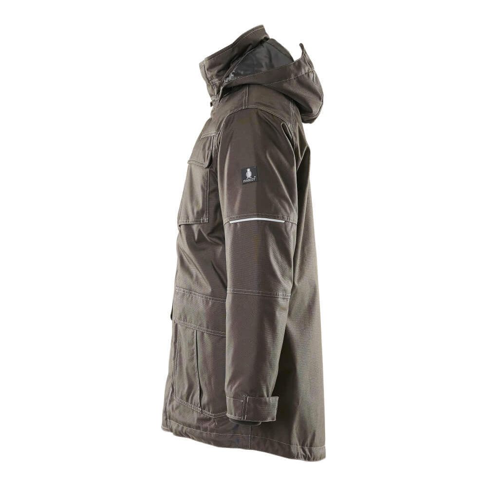 Mascot Dayton Work Parka Jacket 10010-194 Right #colour_dark-anthracite-grey