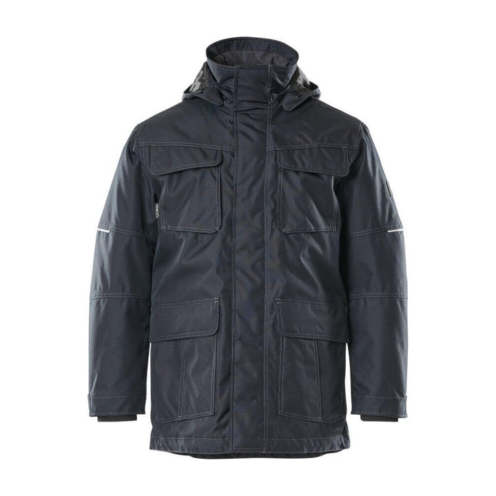 Mascot Dayton Work Parka Jacket 10010-194 Front #colour_dark-navy-blue