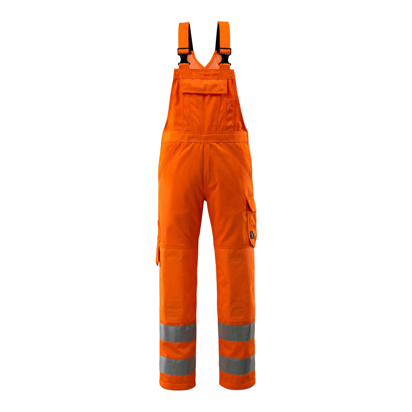 Mascot Devonport Hi-Vis Bib Brace 16869-860 Front #colour_hi-vis-orange