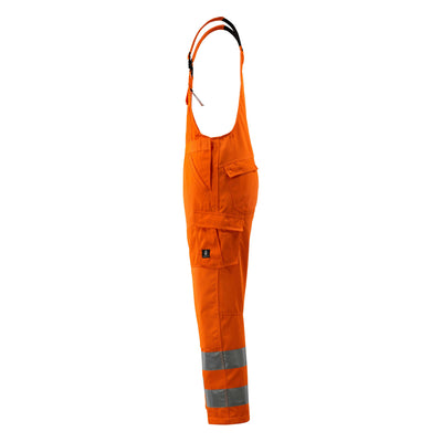 Mascot Devonport Hi-Vis Bib Brace 16869-860 Right #colour_hi-vis-orange