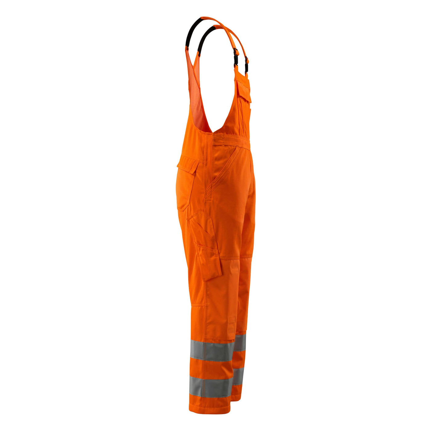 Mascot Devonport Hi-Vis Bib Brace 16869-860 Left #colour_hi-vis-orange