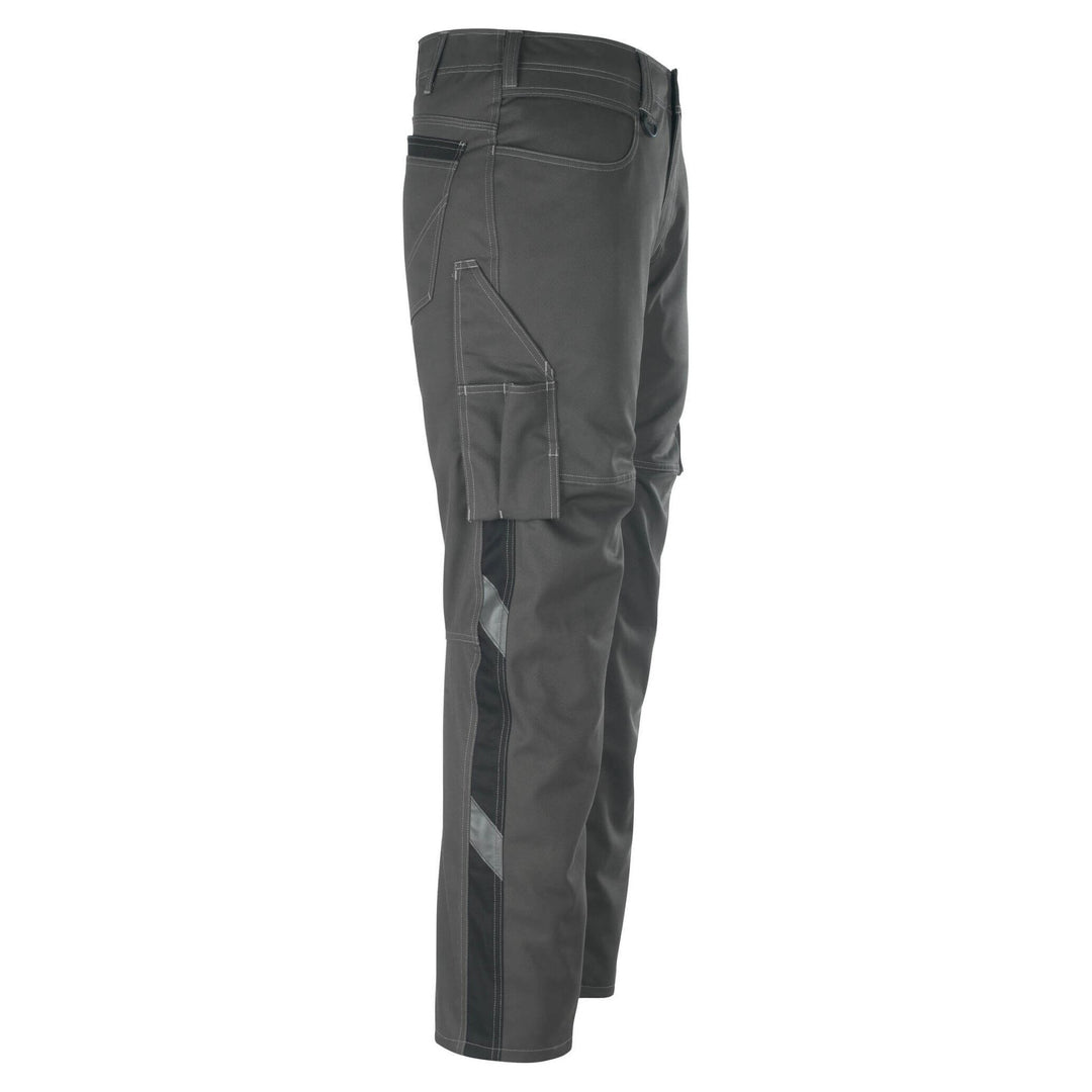 Mascot Dortmund Trousers Multi-Pocket 12079-203 Left #colour_dark-anthracite-grey-black