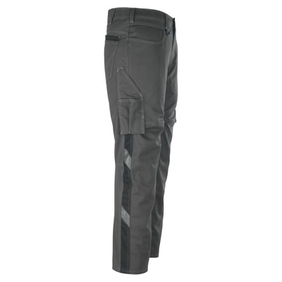 Mascot Dortmund Trousers Multi-Pocket 12079-203 Left #colour_dark-anthracite-grey-black