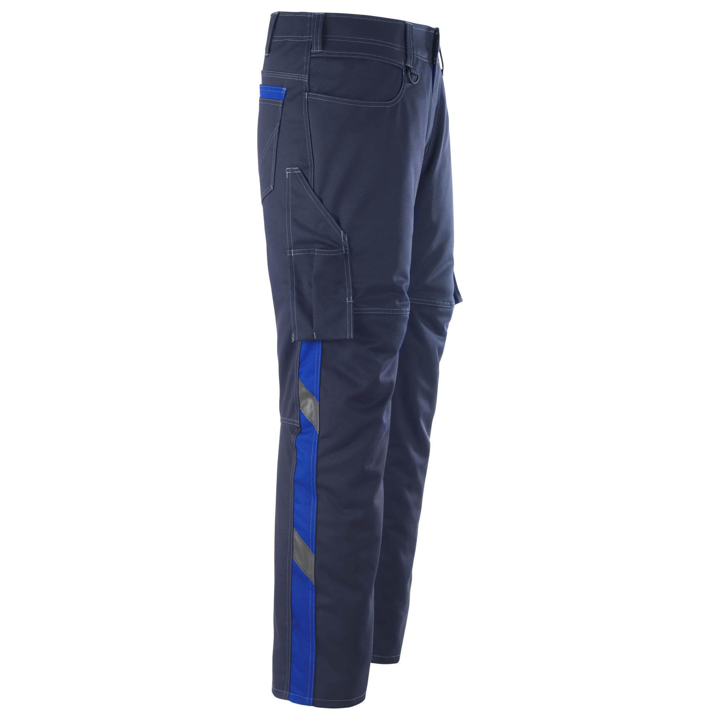 Mascot Dortmund Trousers Multi-Pocket 12079-203 Left #colour_dark-navy-blue-royal-blue
