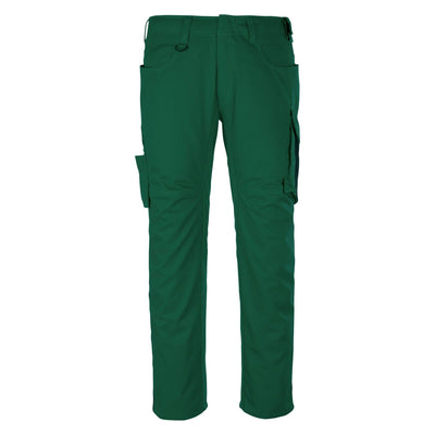 Mascot Dortmund Trousers Multi-Pocket 12079-203 Front #colour_green-black