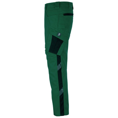 Mascot Dortmund Trousers Multi-Pocket 12079-203 Right #colour_green-black