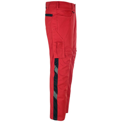 Mascot Dortmund Trousers Multi-Pocket 12079-203 Left #colour_red-black