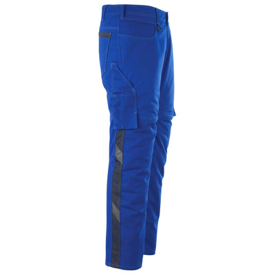 Mascot Dortmund Trousers Multi-Pocket 12079-203 Left #colour_royal-blue-dark-navy-blue