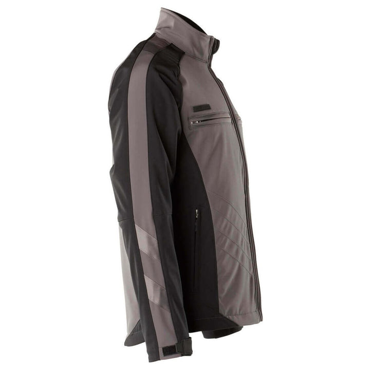 Mascot Dresden Fleece-Lined Softshell Jacket 12002-149 Left #colour_anthracite-grey-black