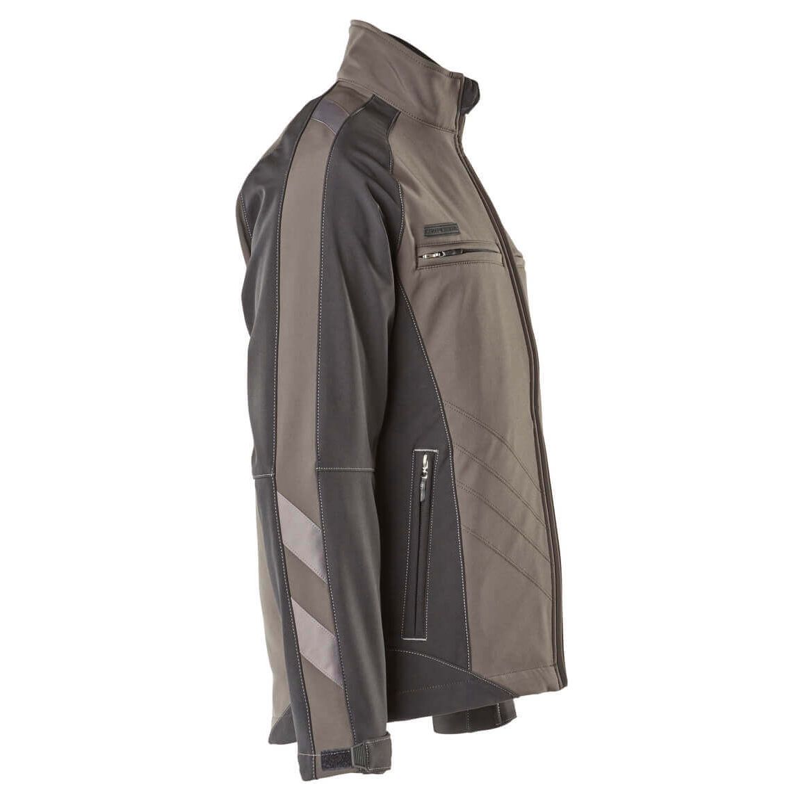 Mascot Dresden Fleece-Lined Softshell Jacket 12002-149 Left #colour_dark-anthracite-grey-black