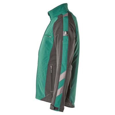 Mascot Dresden Fleece-Lined Softshell Jacket 12002-149 Right #colour_green-black
