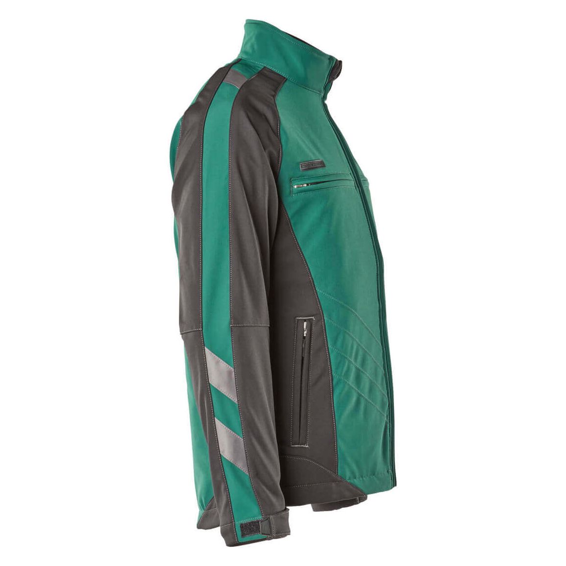 Mascot Dresden Fleece-Lined Softshell Jacket 12002-149 Left #colour_green-black