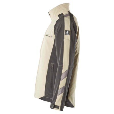 Mascot Dresden Fleece-Lined Softshell Jacket 12002-149 Right #colour_light-khaki-black