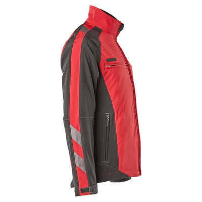 Mascot Dresden Fleece-Lined Softshell Jacket 12002-149 Left #colour_red-black