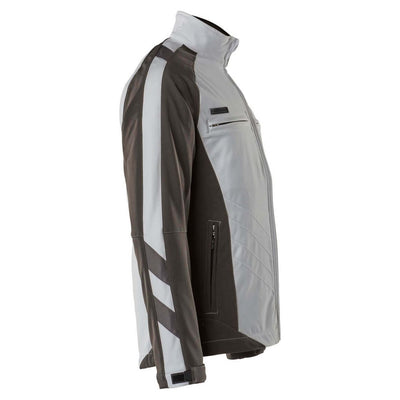 Mascot Dresden Fleece-Lined Softshell Jacket 12002-149 Left #colour_white-dark-anthracite-grey