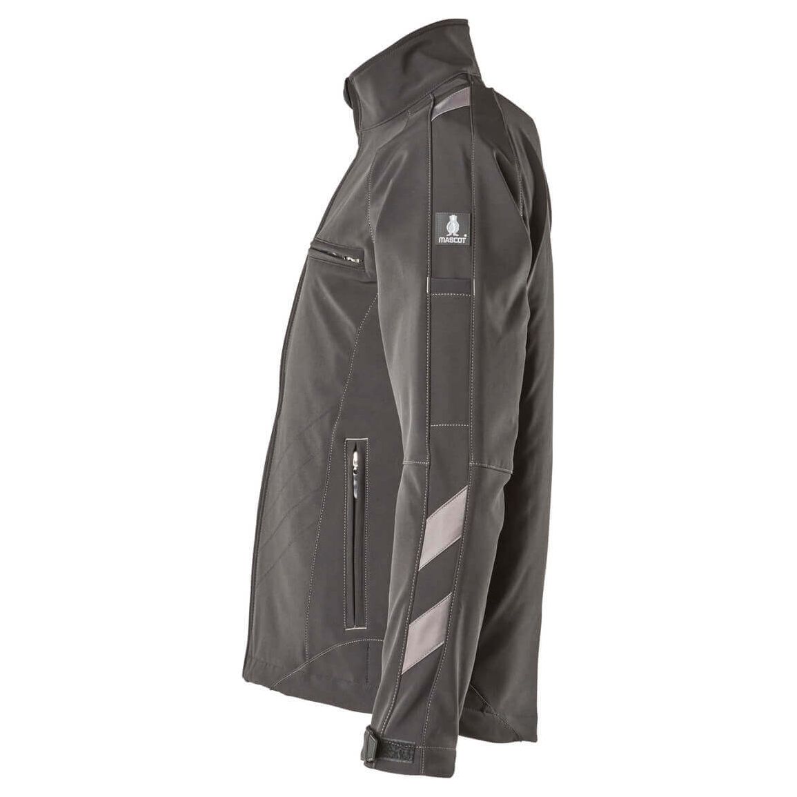 Mascot Dresden Softshell Jacket Fleece-Lined 12102-149 Right #colour_black