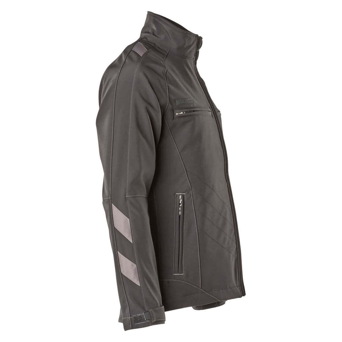 Mascot Dresden Softshell Jacket Fleece-Lined 12102-149 Left #colour_black