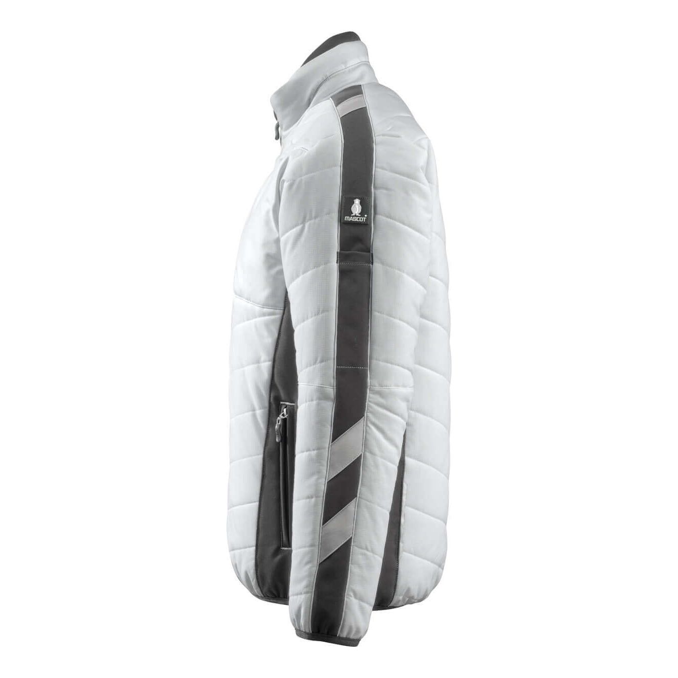 Mascot Erding Thermal Padded Jacket 15615-249 Right #colour_white-dark-anthracite-grey
