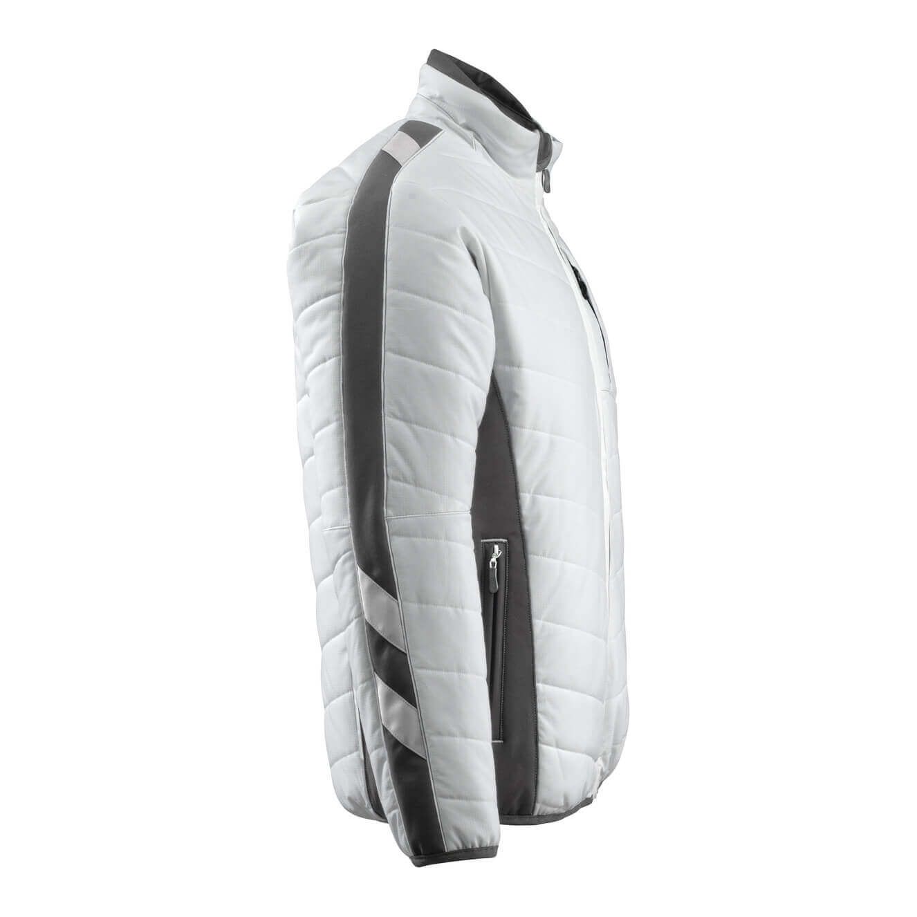 Mascot Erding Thermal Padded Jacket 15615-249 Left #colour_white-dark-anthracite-grey
