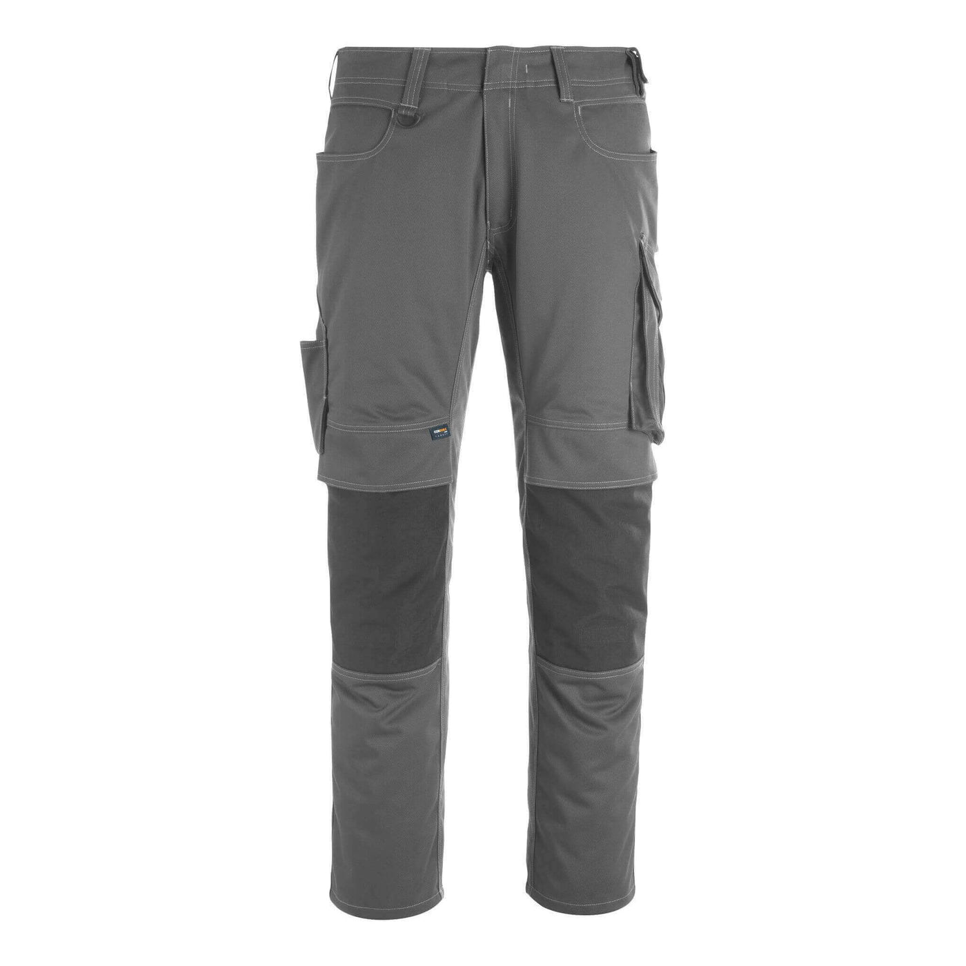 Mascot Erlangen Work Trousers Knee-Pad-Pockets 12179-203 Front #colour_dark-anthracite-grey-black