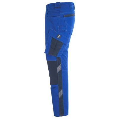 Mascot Erlangen Work Trousers Knee-Pad-Pockets 12179-203 Right #colour_royal-blue-dark-navy-blue