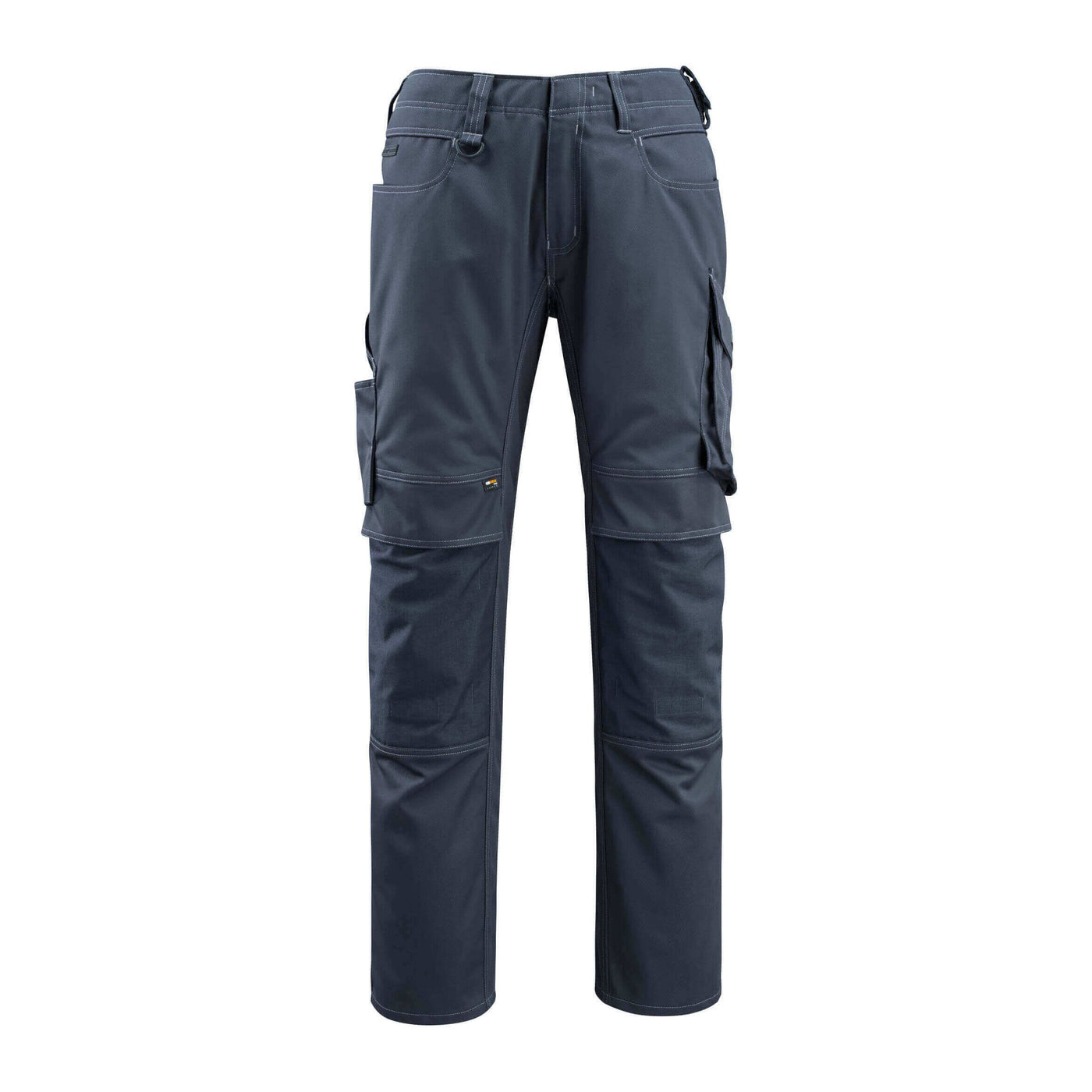 Mascot Erlangen Work Trousers Knee-Pad-Pockets 12479-203 Front #colour_dark-navy-blue