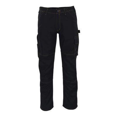 Mascot Faro Work Trousers Thigh-Pockets 05279-010 Front #colour_black