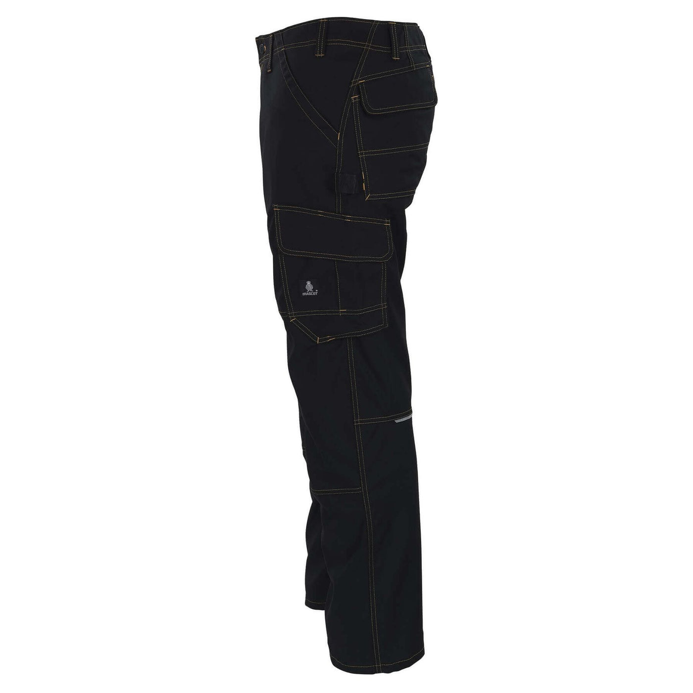 Mascot Faro Work Trousers Thigh-Pockets 05279-010 Right #colour_black