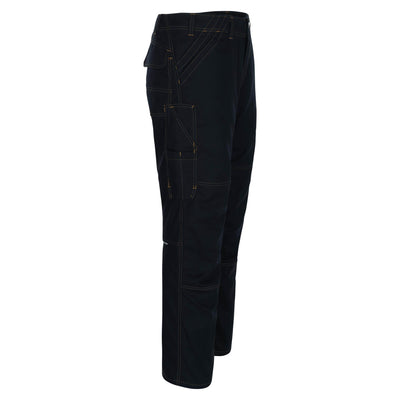 Mascot Faro Work Trousers Thigh-Pockets 05279-010 Left #colour_dark-navy-blue