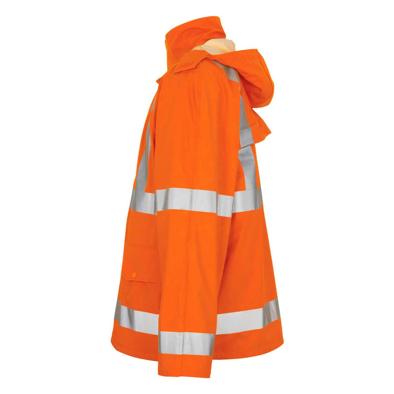 Mascot Feldbach Hi-Vis Rain Jacket 50101-814 Right #colour_hi-vis-orange