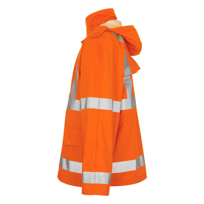 Mascot Feldbach Hi-Vis Rain Jacket 50101-814 Right #colour_hi-vis-orange