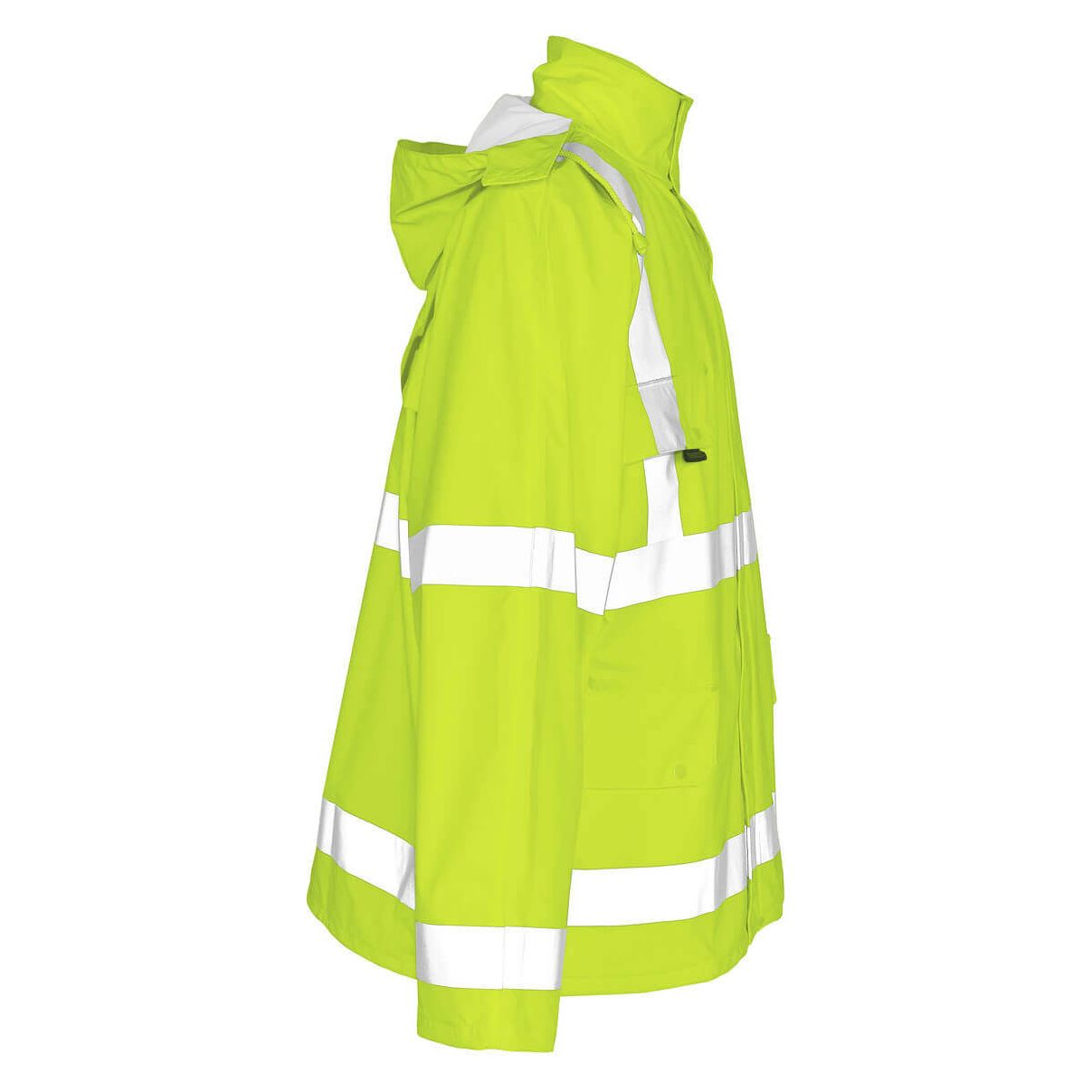 Mascot Feldbach Hi-Vis Rain Jacket 50101-814 Left #colour_hi-vis-yellow