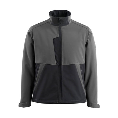 Mascot Finley Softshell Jacket 15702-253 Front #colour_dark-anthracite-grey-black
