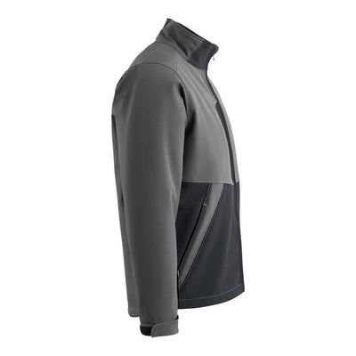Mascot Finley Softshell Jacket 15702-253 Left #colour_dark-anthracite-grey-black