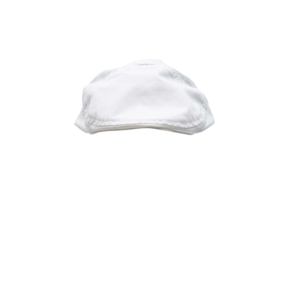 Mascot Flat Cap with Hairnet 20150-230 Front #colour_white